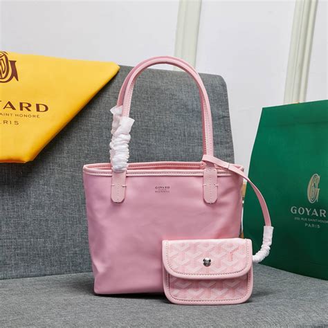 goyard pink mini tote